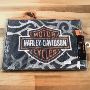 Harley Davidson Motorcycle Biker 20" x 30" Non-Skid Tufted Rug Sealed